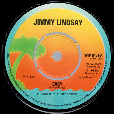 Jimmy Lindsay : Easy (7", Single)