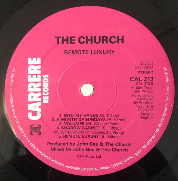The Church : Remote Luxury (LP, Album, Comp)