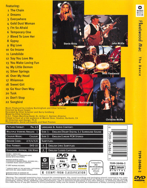 Fleetwood Mac : The Dance (DVD-V, D/Sided, Copy Prot., Multichannel, PAL)