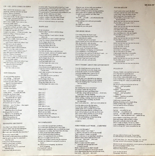 Talking Heads : Talking Heads: 77 (LP, Album, RE)