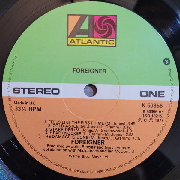 Foreigner : Foreigner (LP, Album, RE)