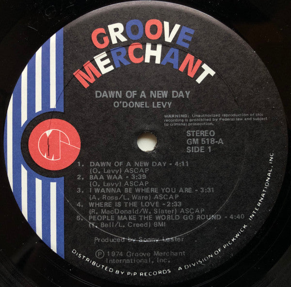 O'Donel Levy : Dawn Of A New Day (LP, Album, RP)