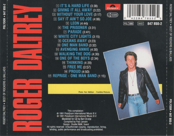 Roger Daltrey : Best Of Rockers & Ballads (CD, Comp)