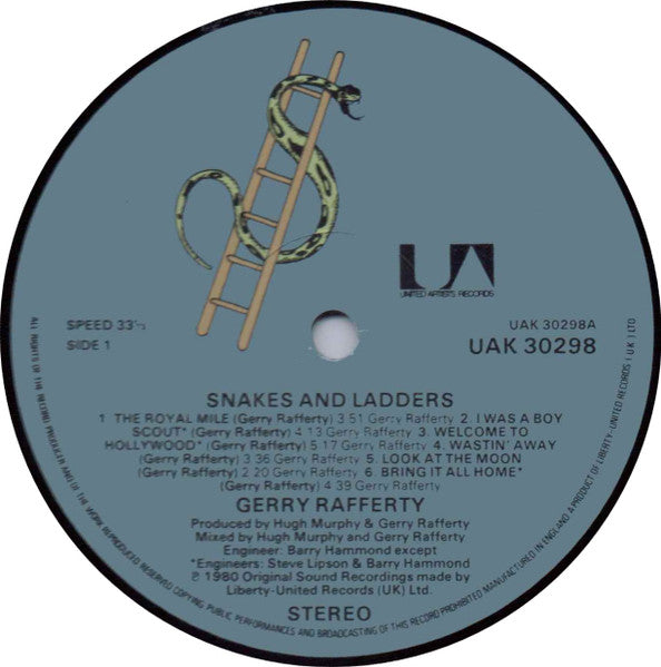 Gerry Rafferty : Snakes And Ladders (LP, Album)