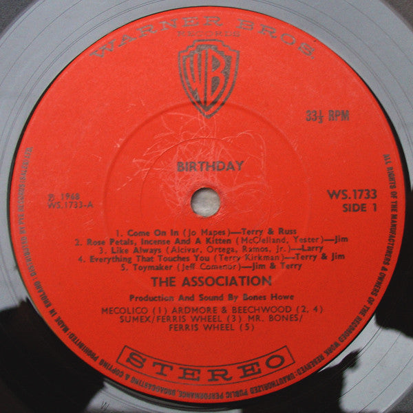 The Association (2) : Birthday (LP, Album)