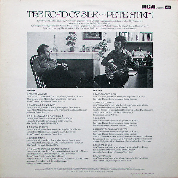 Pete Atkin : The Road Of Silk (LP, Album)