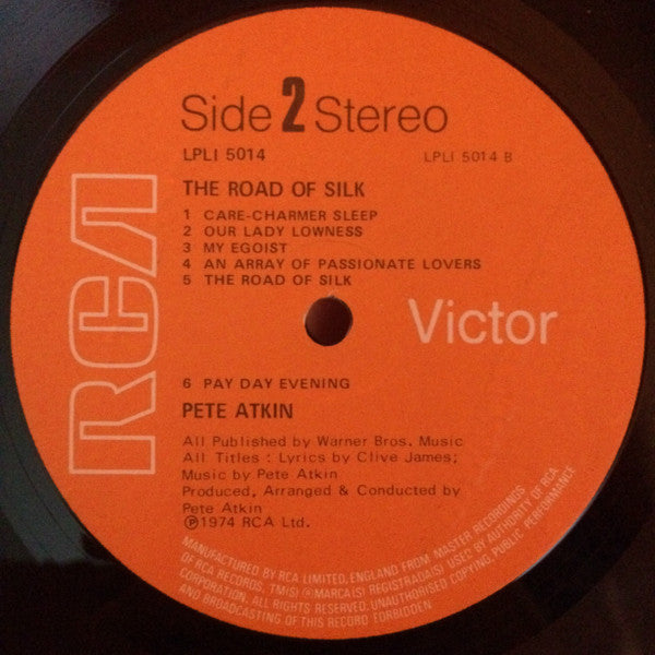 Pete Atkin : The Road Of Silk (LP, Album)