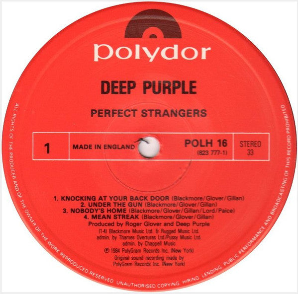 Deep Purple : Perfect Strangers (LP, Album)