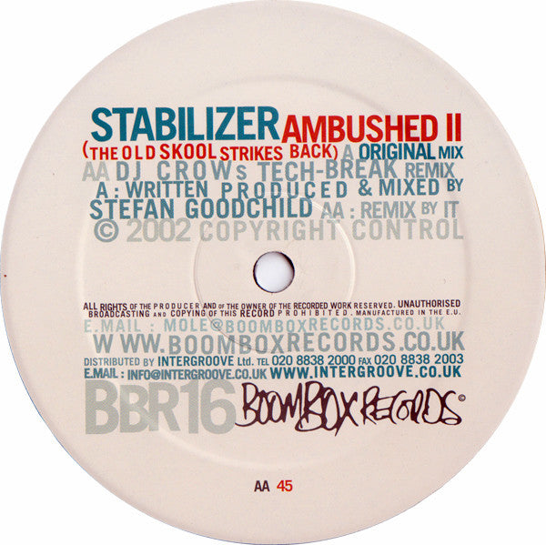 Stabilizer : Ambushed II (The Old Skool Strikes Back) (12")