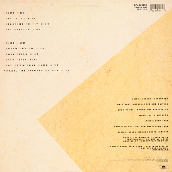 Emerson, Lake & Powell : Emerson, Lake & Powell (LP, Album)