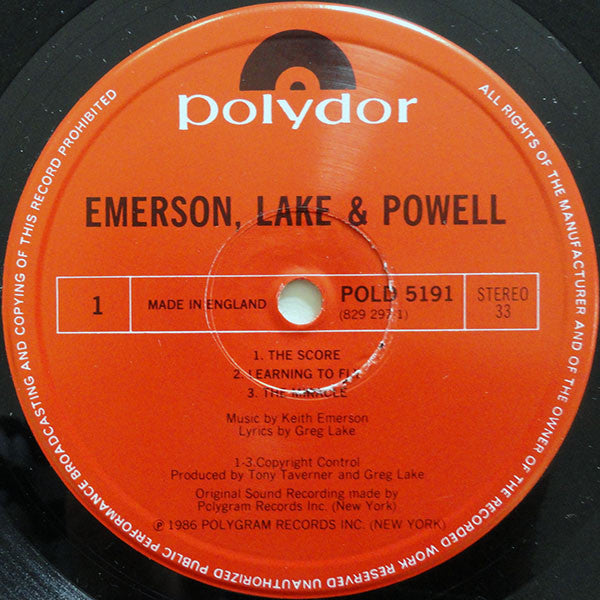 Emerson, Lake & Powell : Emerson, Lake & Powell (LP, Album)