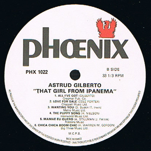 Astrud Gilberto : That Girl From Ipanema (LP, Album, RE)