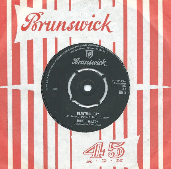 Jackie Wilson : Beautiful Day / What'cha Gonna Do About Love (7", Single)