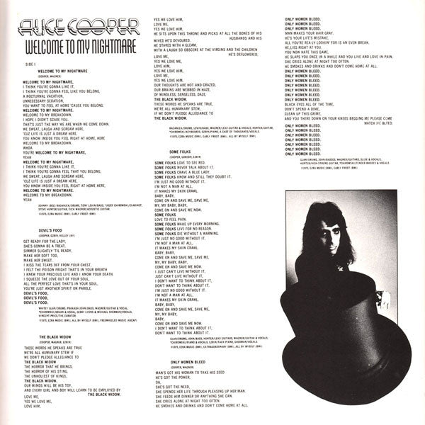 Alice Cooper (2) : Welcome To My Nightmare (LP, Album)