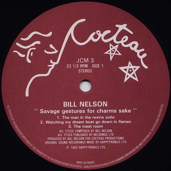 Bill Nelson : Savage Gestures For Charms Sake (LP, MiniAlbum)