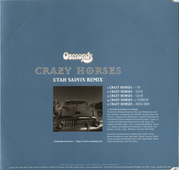 Osmonds* : Crazy Horses (Utah Saints Remix) (CD, Single)