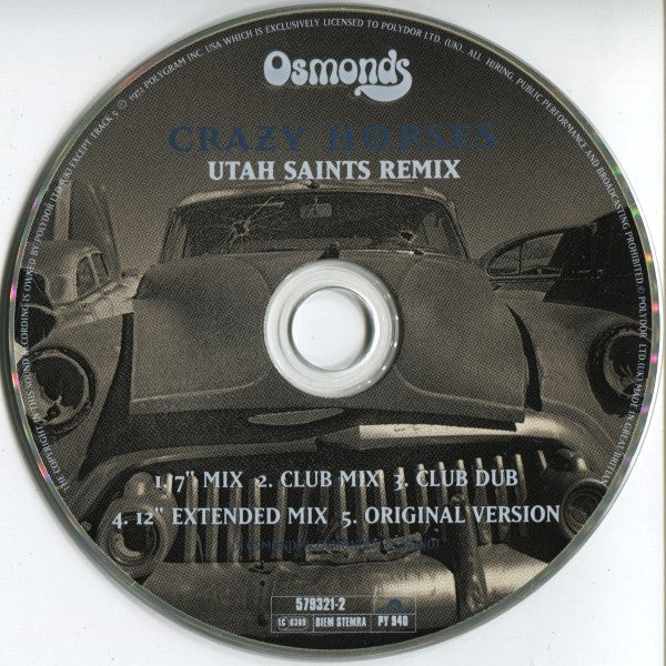 Osmonds* : Crazy Horses (Utah Saints Remix) (CD, Single)