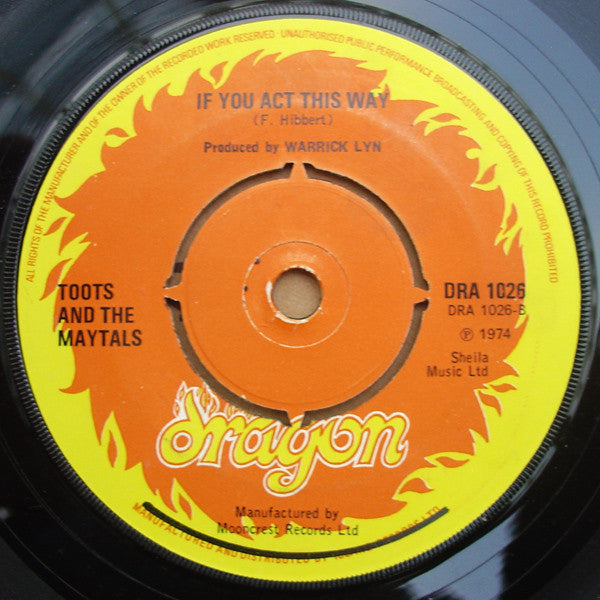 Toots And The Maytals* : Sailing On (7")