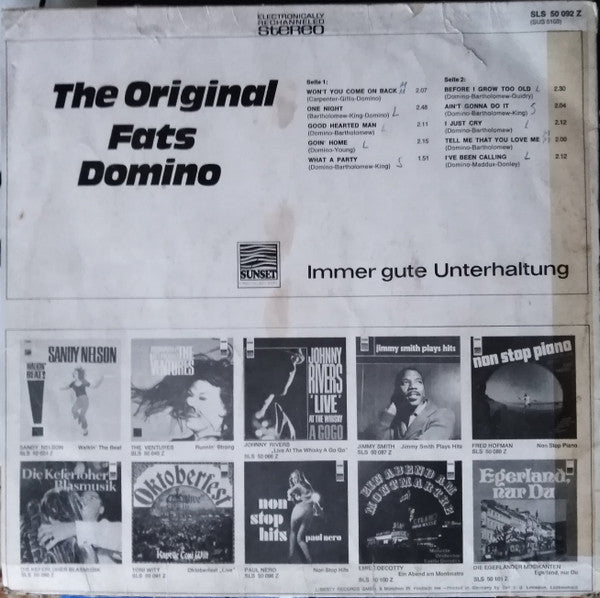 Fats Domino : The Original Fats Domino (LP, Comp)