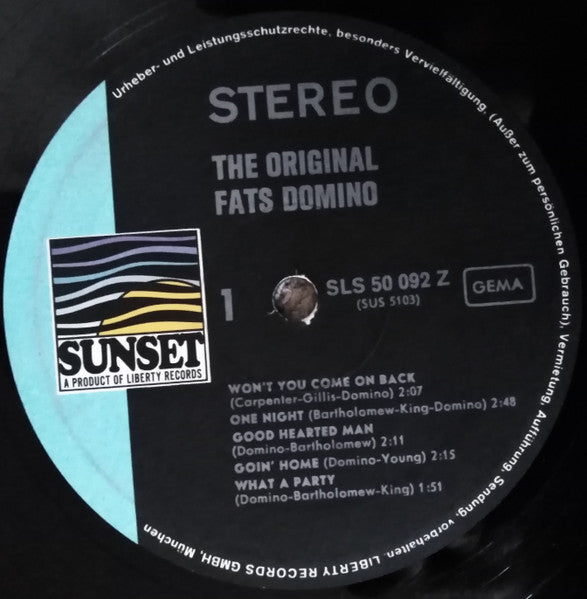 Fats Domino : The Original Fats Domino (LP, Comp)