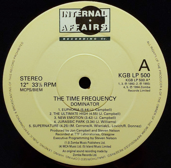 The Time Frequency : Dominator (LP, Album)