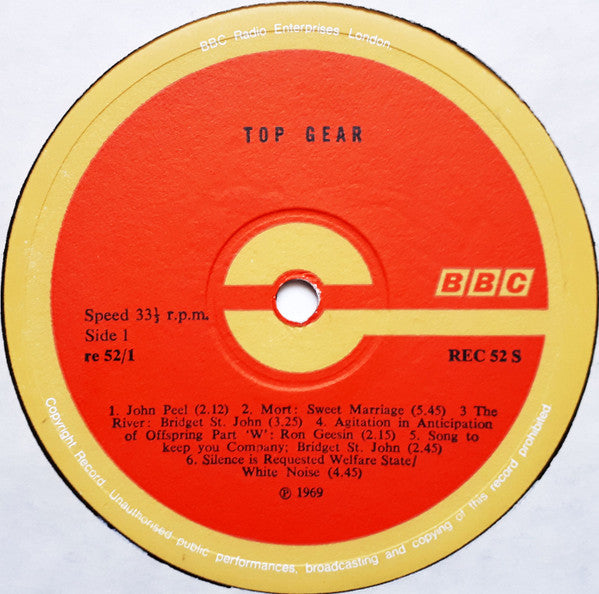 Various : John Peel Presents Top Gear (LP, Comp)
