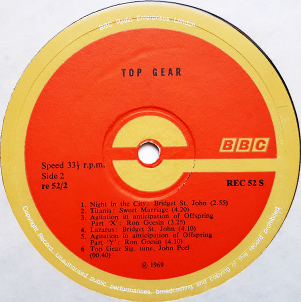 Various : John Peel Presents Top Gear (LP, Comp)