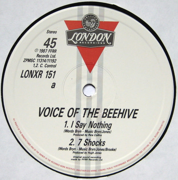 Voice Of The Beehive : I Say Nothing (12", Ltd)