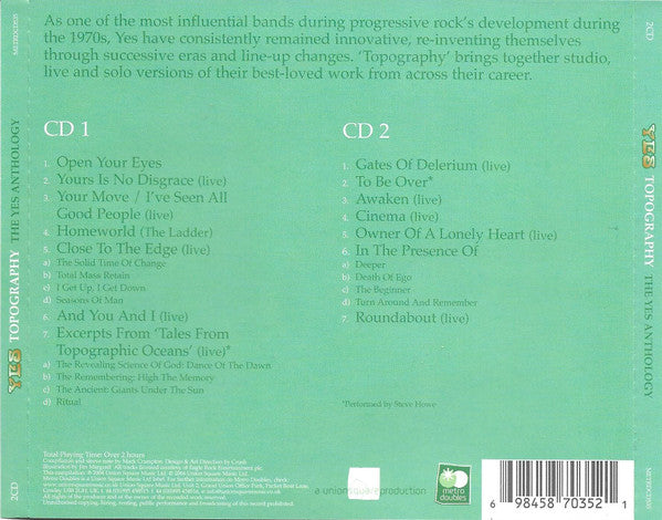 Yes : Topography - The Yes Anthology - Studio, Live & Solo Classics (2xCD, Comp)