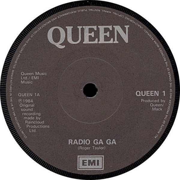 Queen : Radio Ga Ga (7", Single, Sol)