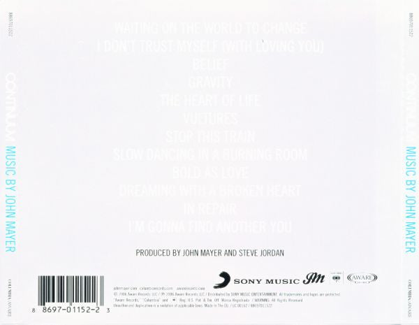 John Mayer : Continuum (CD, Album)