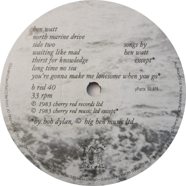 Ben Watt : North Marine Drive (LP, Album)