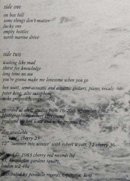 Ben Watt : North Marine Drive (LP, Album)