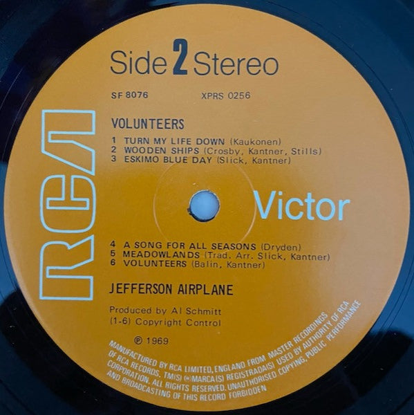 Jefferson Airplane : Volunteers (LP, Album, Gat)