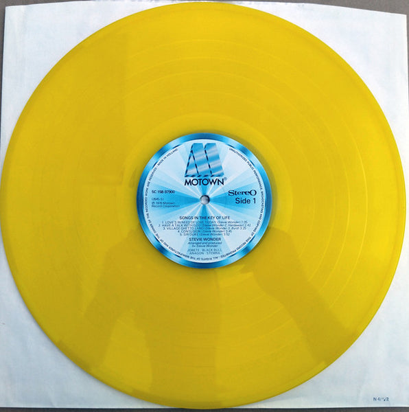 Stevie Wonder : Songs In The Key Of Life (2xLP, Album, Yel + 7", EP, Yel)