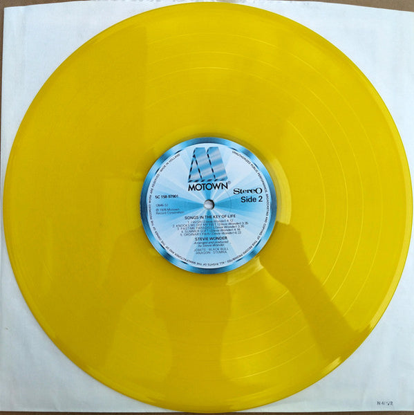 Stevie Wonder : Songs In The Key Of Life (2xLP, Album, Yel + 7", EP, Yel)