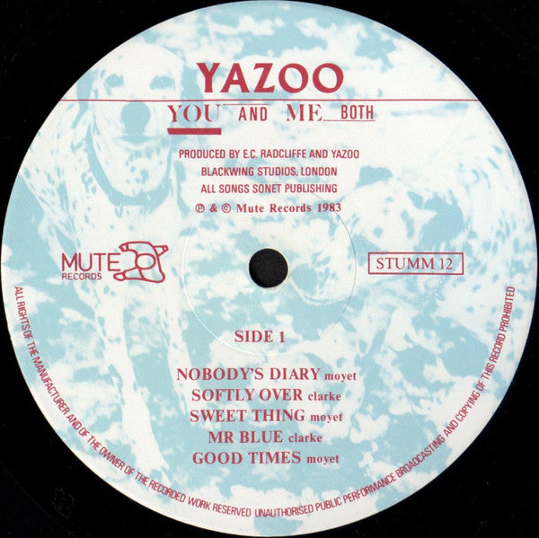 Yazoo : You And Me Both (LP, Album, MT )