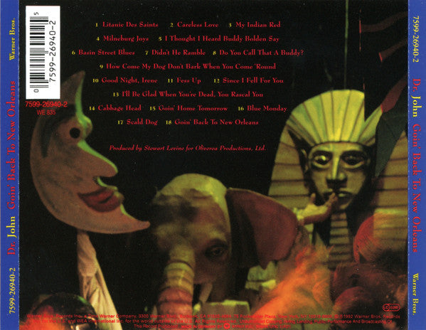 Dr. John : Goin' Back To New Orleans (CD, Album, RE)