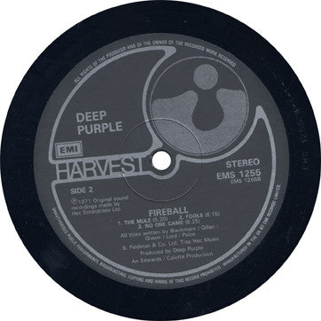 Deep Purple : Fireball (LP, Album, RE)