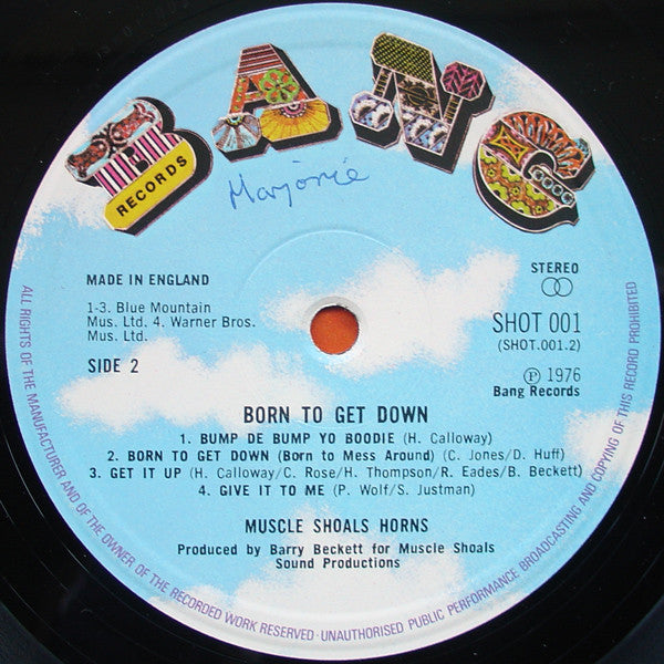 Muscle Shoals Horns : Born To Get Down (LP, Album)