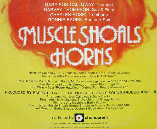 Muscle Shoals Horns : Born To Get Down (LP, Album)