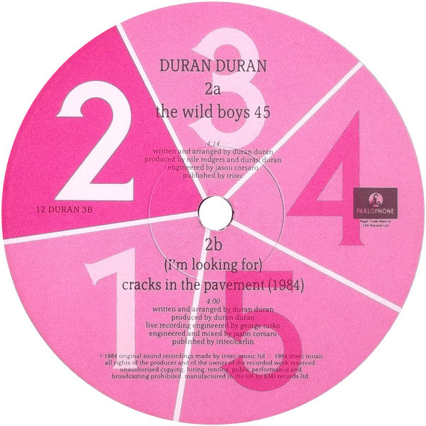 Duran Duran : The Wild Boys (12", Single, EMI)
