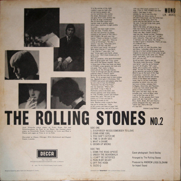 The Rolling Stones : No. 2 (LP, Album, Mono)