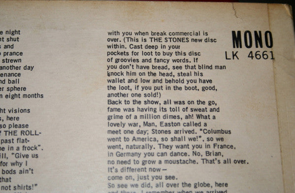 The Rolling Stones : No. 2 (LP, Album, Mono)