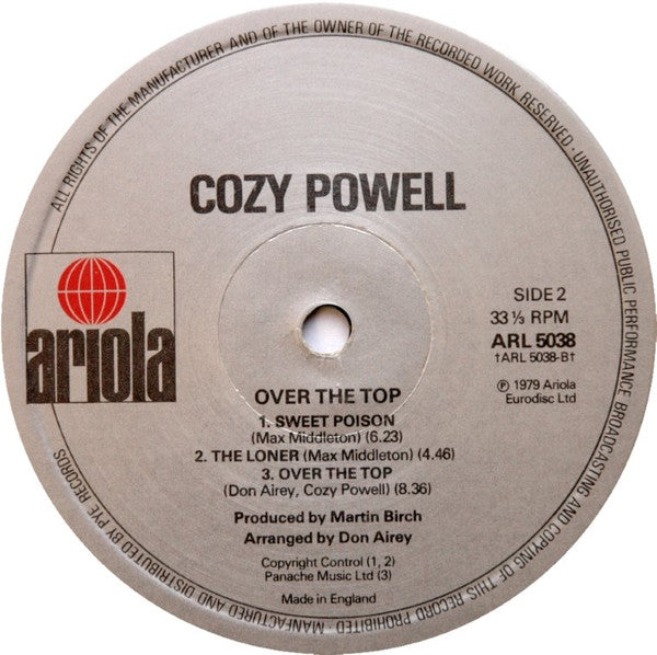 Cozy Powell : Over The Top (LP, Album)