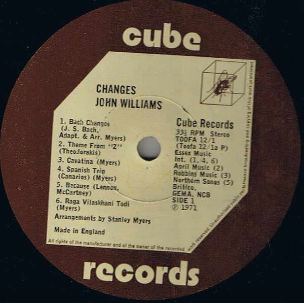 John Williams (7) : Changes / The Height Below (2xLP, Album, Comp)