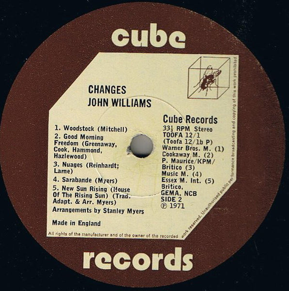 John Williams (7) : Changes / The Height Below (2xLP, Album, Comp)