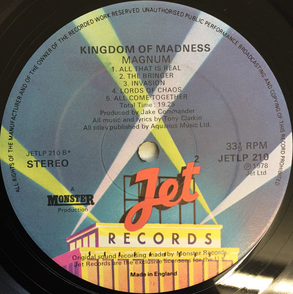 Magnum (3) : Kingdom Of Madness (LP, Album)
