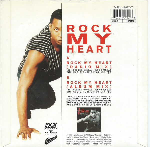 Haddaway : Rock My Heart (7", Single)