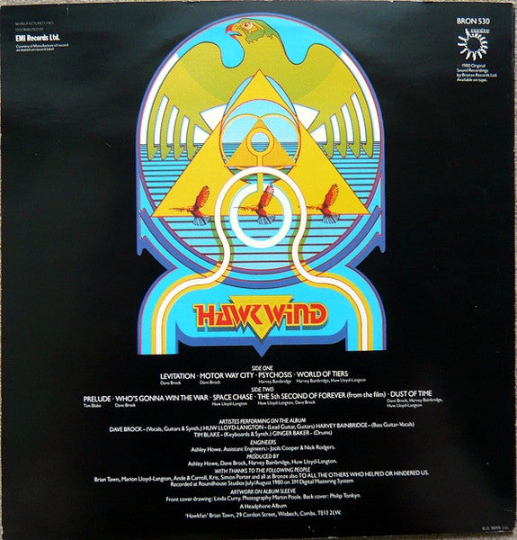 Hawkwind : Levitation (LP, Album, Blu)